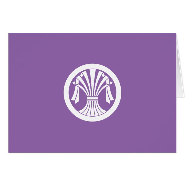 丸 に 立 ち 束 ね 熨 HÄLSNINGSKORT (Framsidan Horizontal)