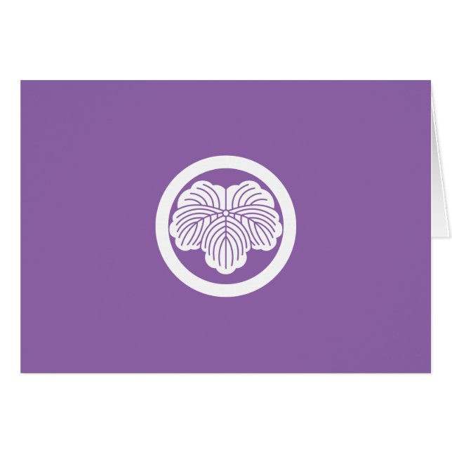 丸 に 蔦 HÄLSNINGSKORT (Framsidan Horizontal)