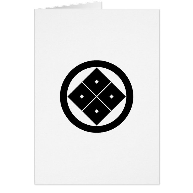 丸 に 隅 立 て 四 つ HÄLSNINGSKORT (Framsidan)