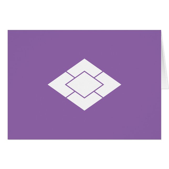 五 つ 重 ね 菱 HÄLSNINGSKORT (Framsidan Horizontal)