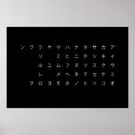 五 十 音(カ タ カ ナ) POSTER