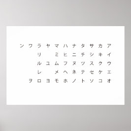五 十 音(カ タ カ ナ) POSTER