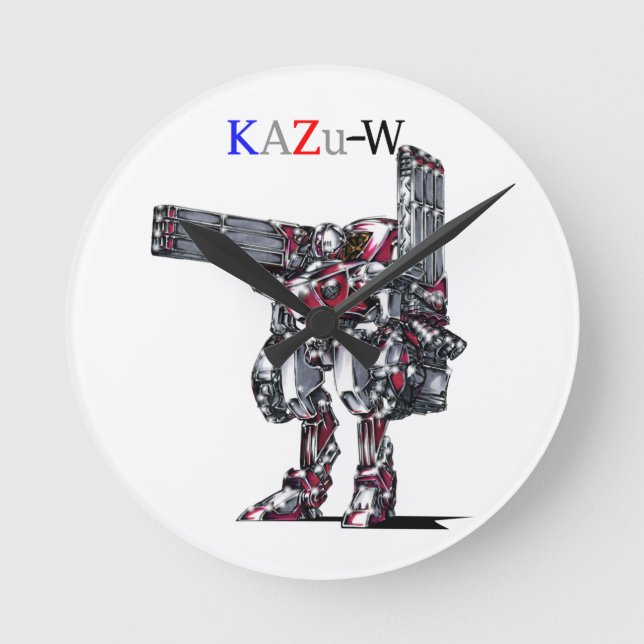 作品番号00010　「高出力荷粒子砲3連装2基装備の砲兵機」 RUND KLOCKA (Framsida)