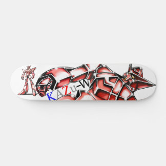 作品番号00016 「エース ロボ (Ace Robot)」パターン1 Mini Skateboard Bräda 18,5 Cm