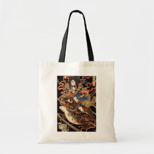 侍と化け蛙, 国芳Samurai och jättegroda, Kuniyoshi, Ukiyo Tygkasse