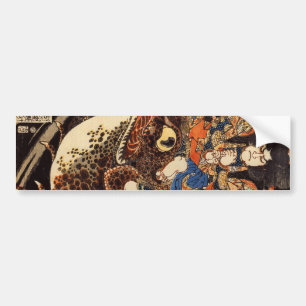 侍 と 化 蛙, 国 Samurai och Giant Frog, Kuniyoshi, Ukiy Bildekal