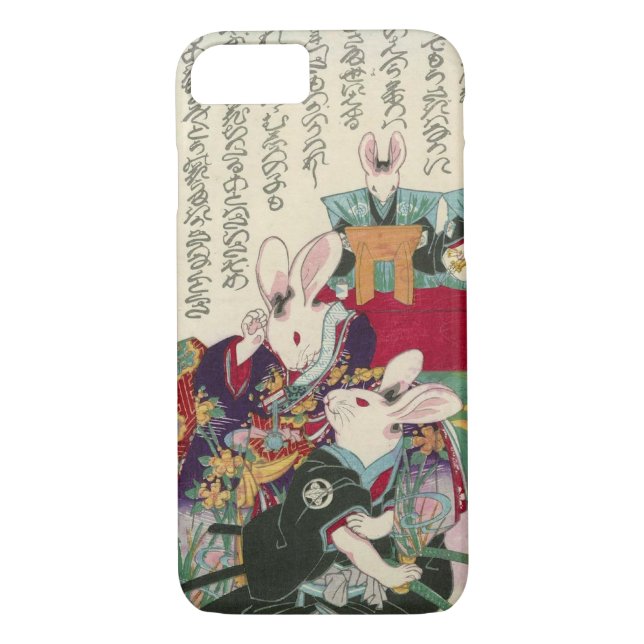 兎の歌舞伎役者 芳藤skådespelarear av kanin, Yoshifuji, Case-Mate iPhone Skal (Baksida)