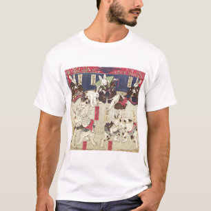 兎の相撲 芳藤Sumokaniner, Yoshifuji, Ukiyo-e T Shirt