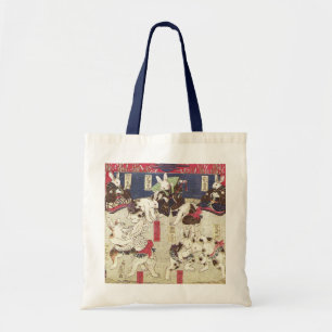 兎 の 撲, 芳 藤 Sumo Rabbits, Yoshifuji, Ukiyo-e Tygkasse