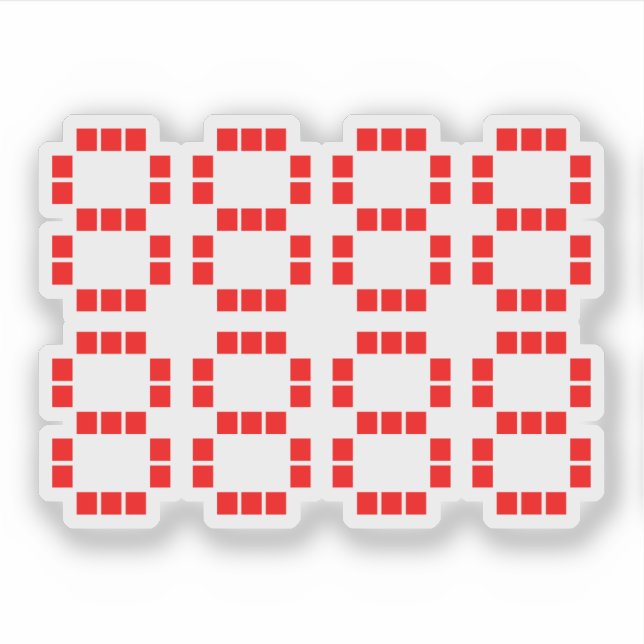 八 八 八 八 八 八 8888888888 | Lucky Numbers Klistermärken (Framsida)