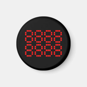 八 八 八 八 八 八 8888888888 Lucky Numbers Magnet