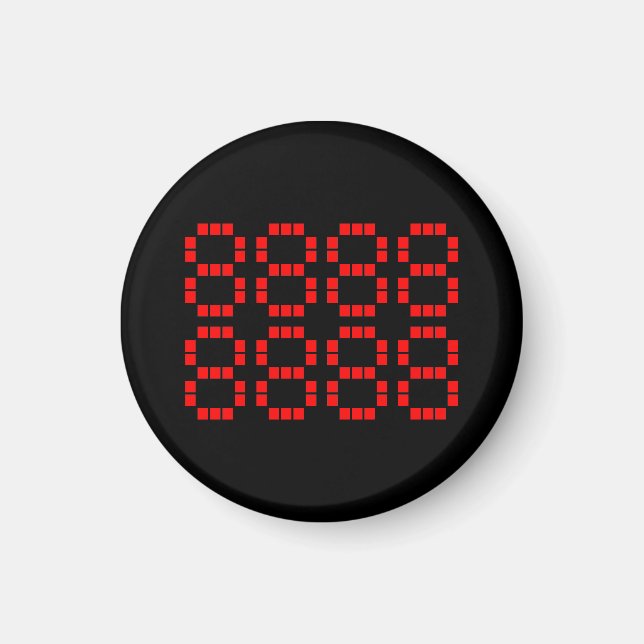八 八 八 八 八 八 8888888888 | Lucky Numbers Magnet (Framsidan)