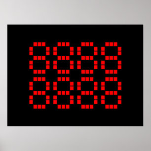 八 八 八 八 八 八 8888888888 Lucky Numbers Poster