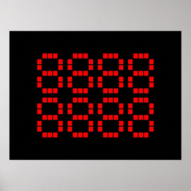 八 八 八 八 八 八 8888888888 | Lucky Numbers Poster (Framsidan)
