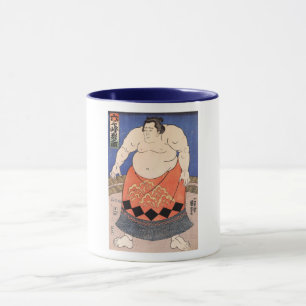 力 士, 国 Sumo Wrestler, Kuniyoshi Mugg