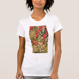 動 植 絵(21)薔 薇 小 budgivningsbud, budgivningsbud budg tee shirt