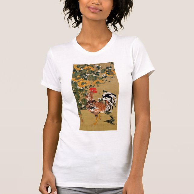 動 植 絵(5)向 日 葵 budgivningsperiod, budgivningsperiod t shirt (Framsida)