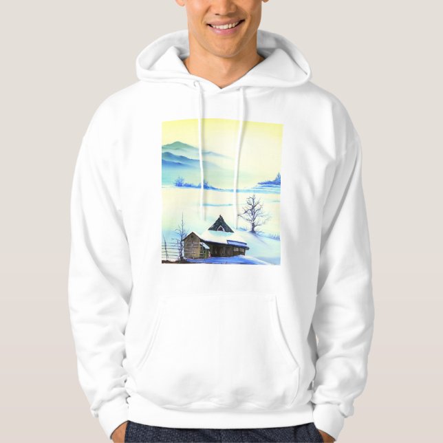 北国の朝 HOODIE (Framsida)