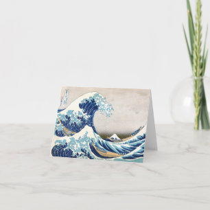 北斎underbaren vinkar av Kanagawa Hokusai konst Kort