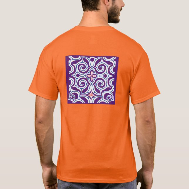 北海道　アイヌ柄　シャツ　Hokkaido Ainu pattern T-shirt (Baksida)