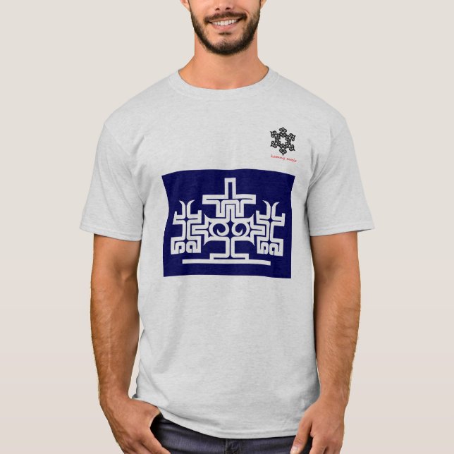 北海道　アイヌ柄　Hokkaido Ainu pattern T-shirt (Framsida)