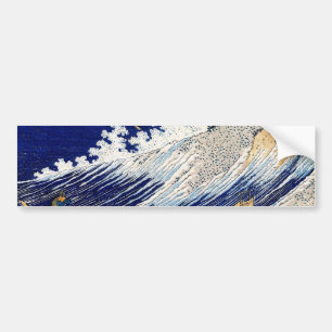 北 斎 Hokusai Ocean Vågar japansk finkonst Bildekal