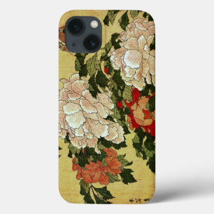 北 斎 Hokusai Peonies & Butterflies Fine Art