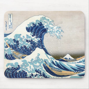 北 Underbar våg av Kanagawa Hokusai Fine Art Musmatta