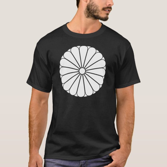 十六葉八重表菊 T-SHIRT (Framsida)