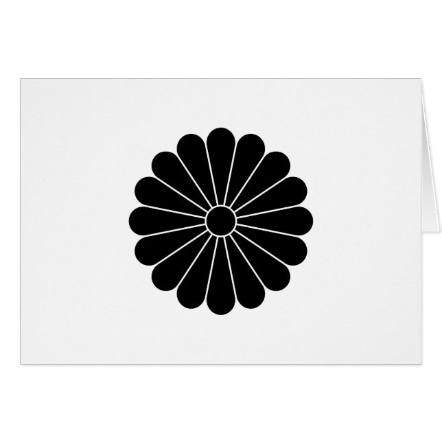 十 六 菊 HÄLSNINGSKORT (Framsidan Horizontal)