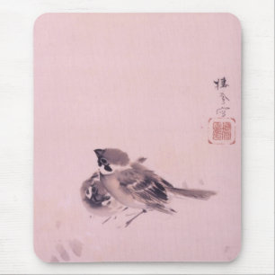 双 雀, 栖 Sparrow, Seihō, Japansk konst Musmatta