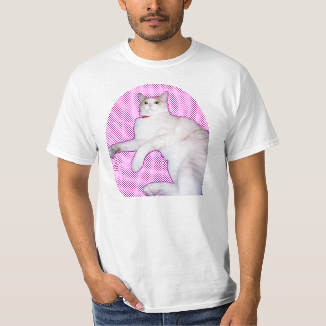 可愛い猫[a cat 'kawaii'] tee (Framsida)