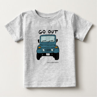 可愛い車のベビーTシャツ T SHIRT