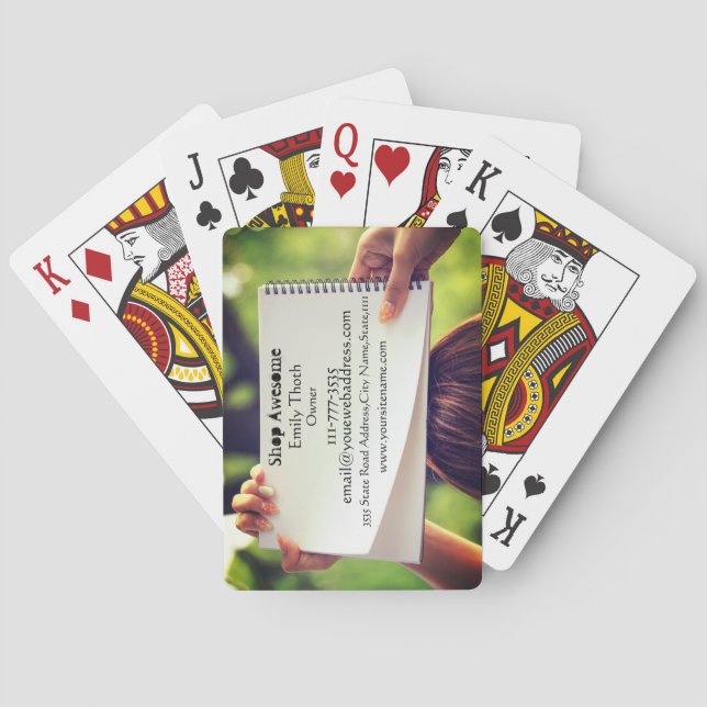 名刺にもなる個性的な CASINOKORT (Baksidan)