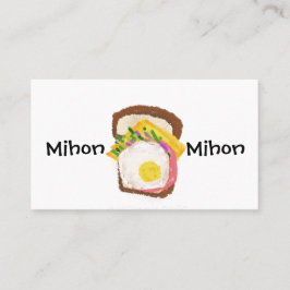 名刺　おいしいものしかかけない VISITKORT