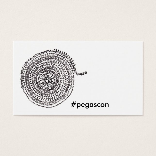 名刺「算数曼荼羅」 VISITKORT (Framsidan)