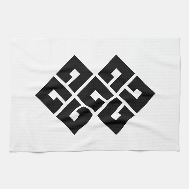 四つ目結二つ KÖKSHANDDUK (Horisontell)