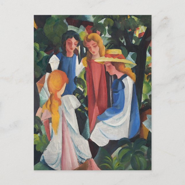 四人の少女達 VYKORT (Framsida)