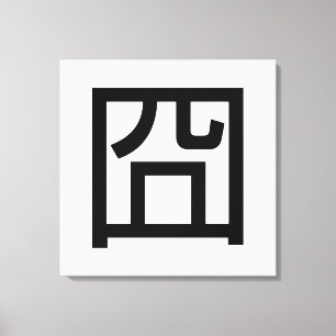 囧 Jiong Chinese Orz Asian Meme Hanzi Emoticon Canvastryck