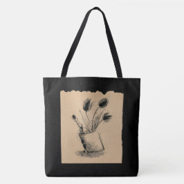 墨絵_チューリップとワイン TYGKASSE