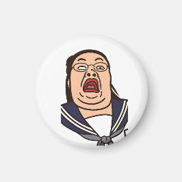 変顔している女子高生 MAGNET