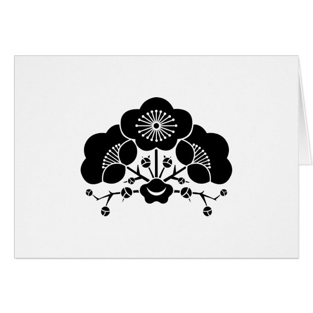 変 わ り 花 梅 HÄLSNINGSKORT (Framsidan Horizontal)