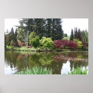 夏 季 美 丽 的 物 öppningar, vackra botaniska trädgårdar poster