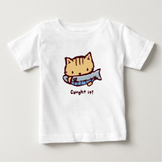 大きなお魚ゲット!| Big Catch! Cute Kitten with a Fish T Shirt