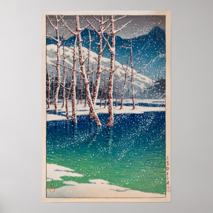 大 池, Taishô Pond vid Kamikôchi, Hasui Kawase Poster