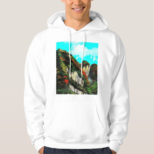奇山の山 HOODIE (Framsida)