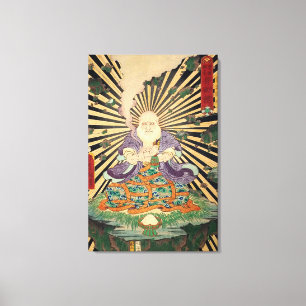 奇 術, 豊 国 Magician, Toyokuni, Ukiyo-e Canvastryck