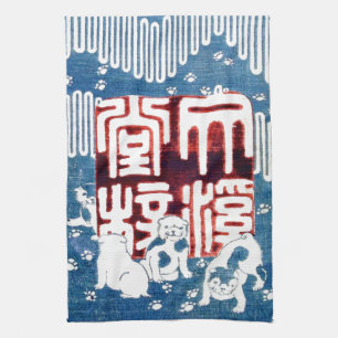 子 犬,国 marionetter, Kuniyoshi, Ukiyo-e Kökshandduk