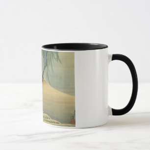 富士と少年, 北斎 Mount Fuji och pojke, Hokusai, Ukiyo-e Mugg