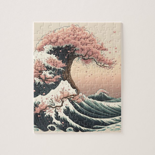 富士山と桜 PUSSEL (Vertikal)
